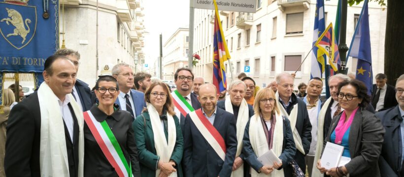 Il Comune di Teramo a Torino per l’intitolazione della passeggiata di corso Siccardi a Marco Pannella