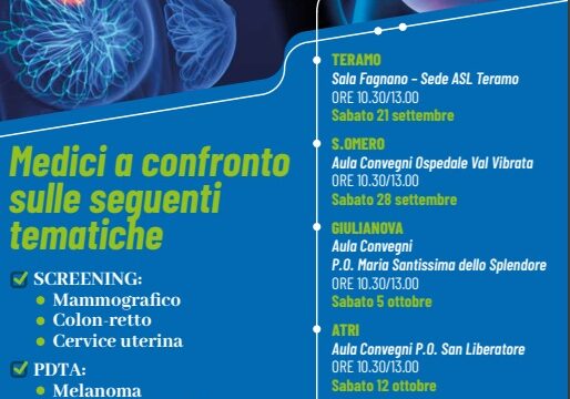 Teramo Asl e territorio, riprendono gli incontri “Medici a confronto”