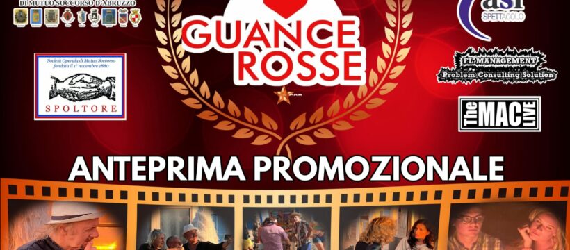 Sabato 28 settembre invece, alle ore 21.00, presso la Soms di Spoltore ci sarà la proiezione del docufilm "Guance Rosse" (durata un'ora circa) a cura ed in presenza di Enio Drovandi (attore e regista)