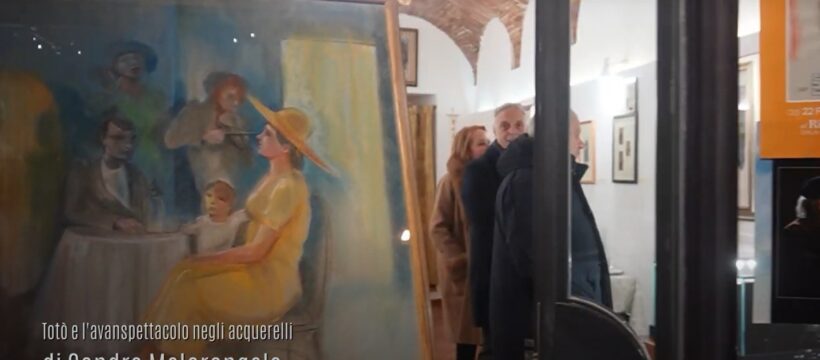 Sandro Melarangelo mostra Totò e l'avanspettacolo negli acquerelli